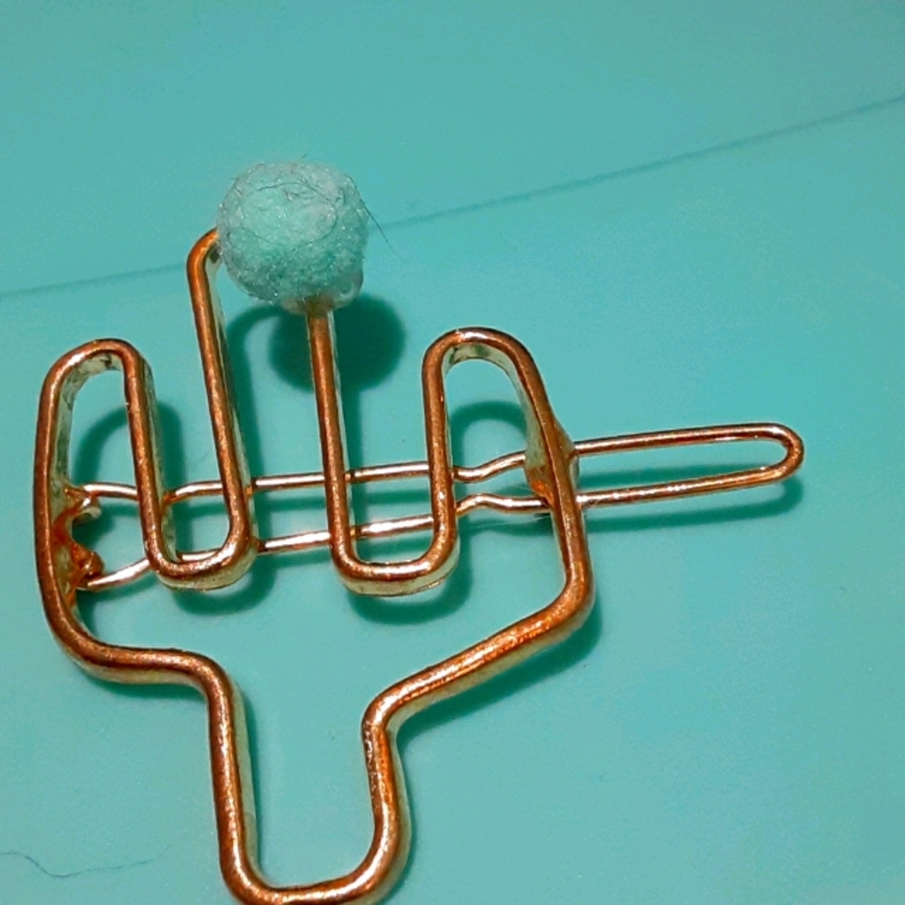Cuctus gold clip.